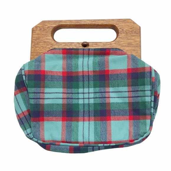 Vintage Trimingham’s Blue Plaid Bermuda Bag - Picture 8 of 10